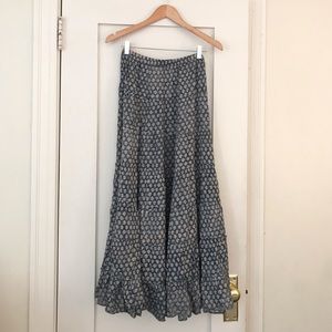 Denim and Supply tiered maxi skirt (small)